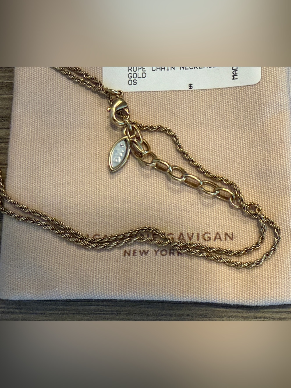 ❣️🌻NWT Mignonne Gavigan Antique Gold Chain!🌻❣️ - Picture 4 of 4